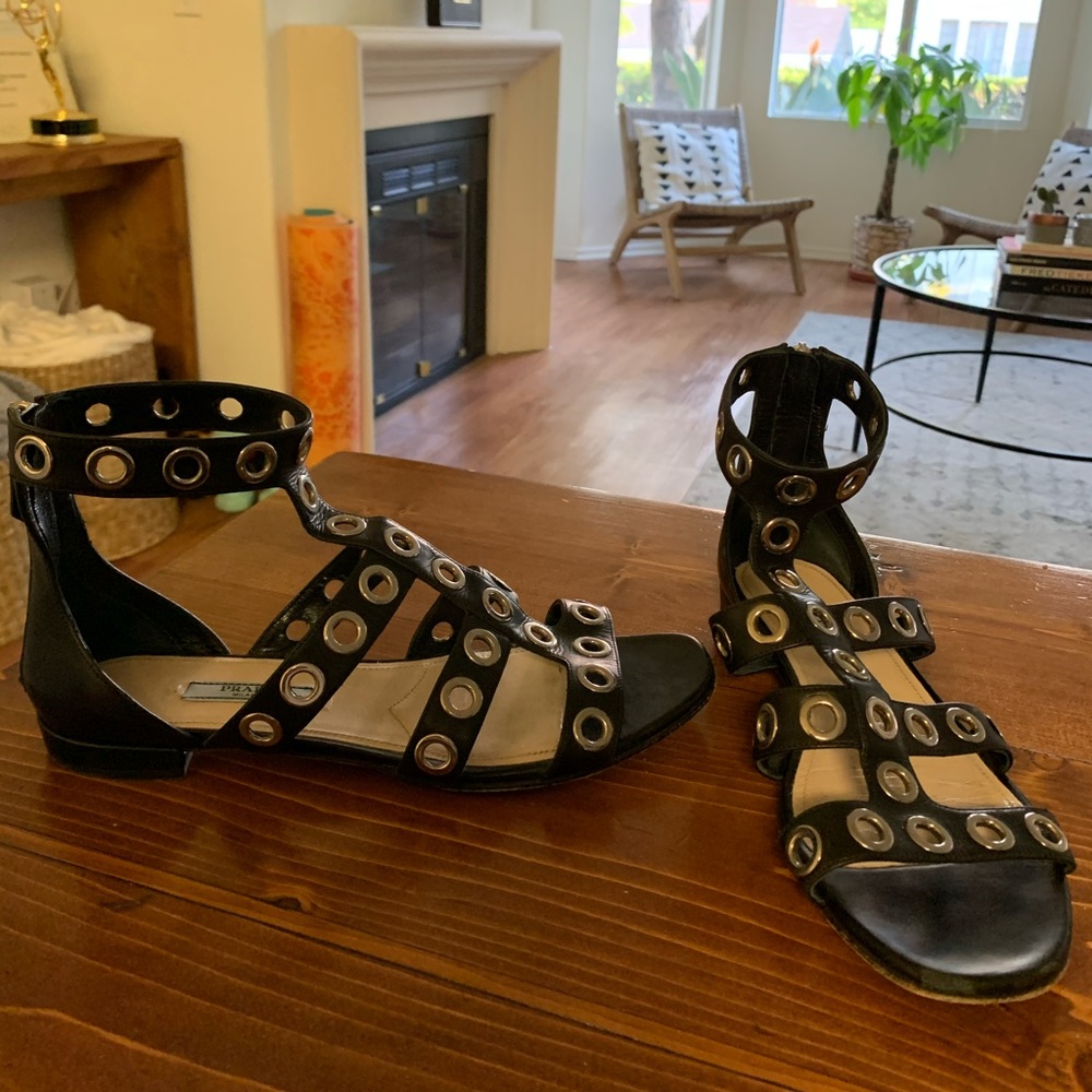 Prada Caged Sandals